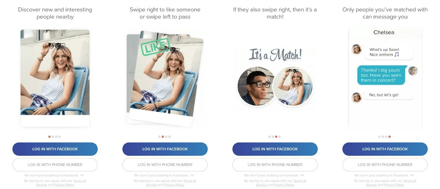 Онбординг в Tinder